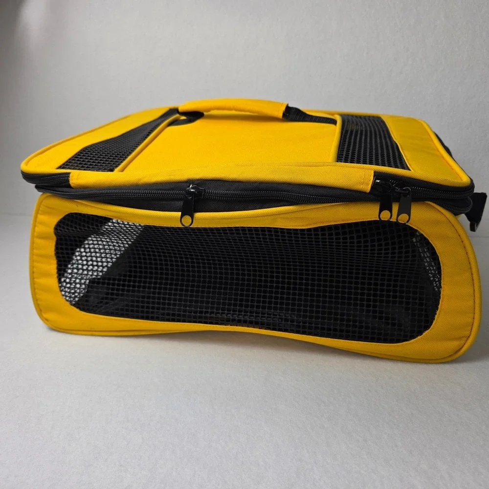 Traveler's Choice Southwest Airlines Yellow Mesh Pet Carrier Small Dog Cat Bag